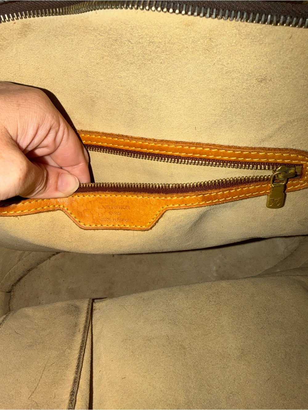 Louis Vuitton Brown Monogram Leather Fringe Tote - Picture 4 of 6